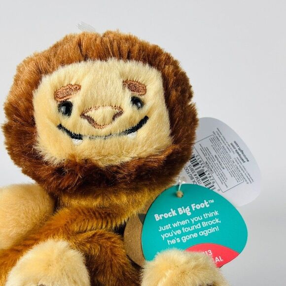 Aurora World Plush - Palm Pals - Brock the Big Foot (5 inch) - Stuffed Plush - Picture 6 of 6